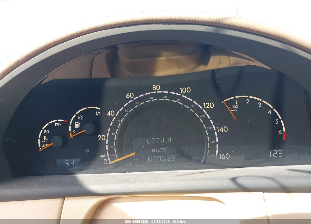 2002 MERCEDES-BENZ CL 500 VIN: WDBPJ75J82A030901