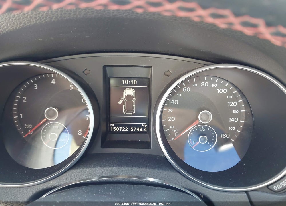 2013 VOLKSWAGEN GTI DRIVERS EDITION VIN: WVWHD7AJ3DW131983