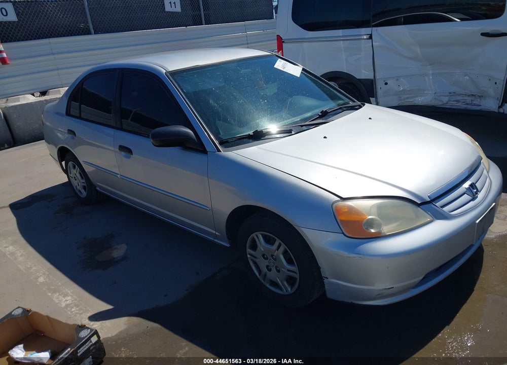 2001 HONDA CIVIC LX VIN: 1HGES15581L005586