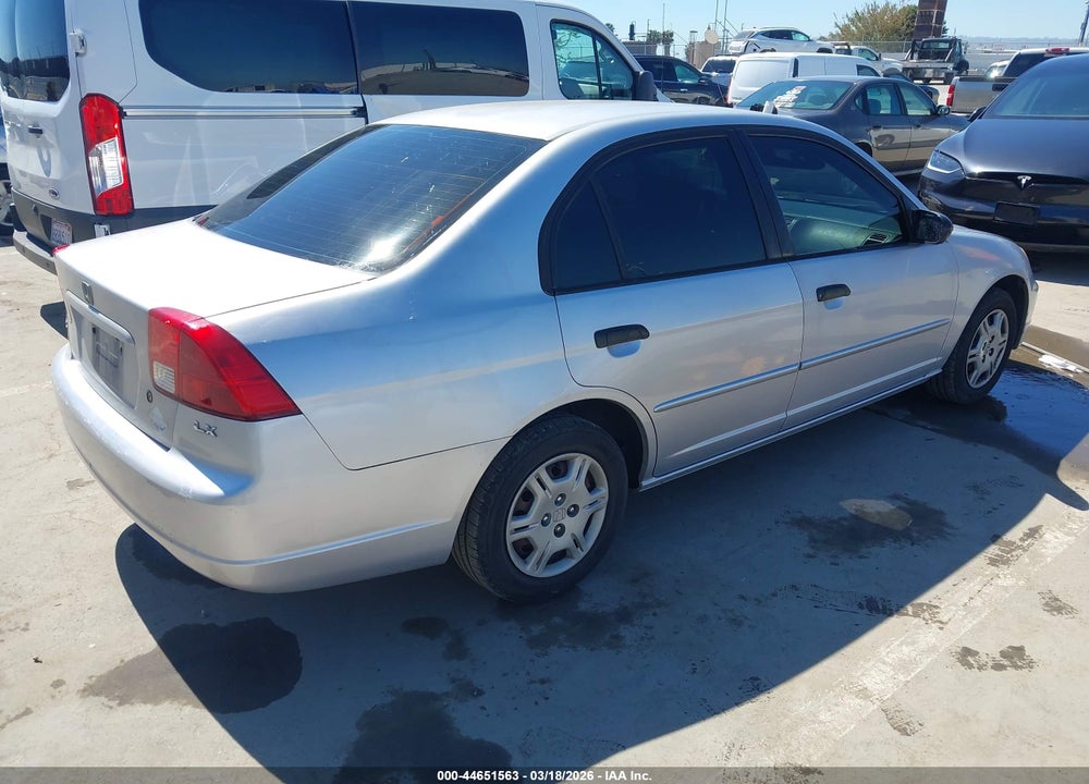 2001 HONDA CIVIC LX VIN: 1HGES15581L005586
