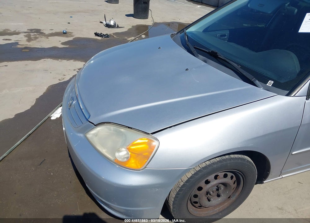 2001 HONDA CIVIC LX VIN: 1HGES15581L005586