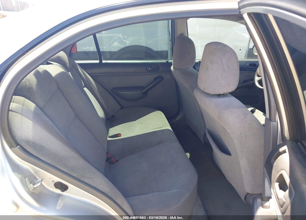 2001 HONDA CIVIC LX VIN: 1HGES15581L005586