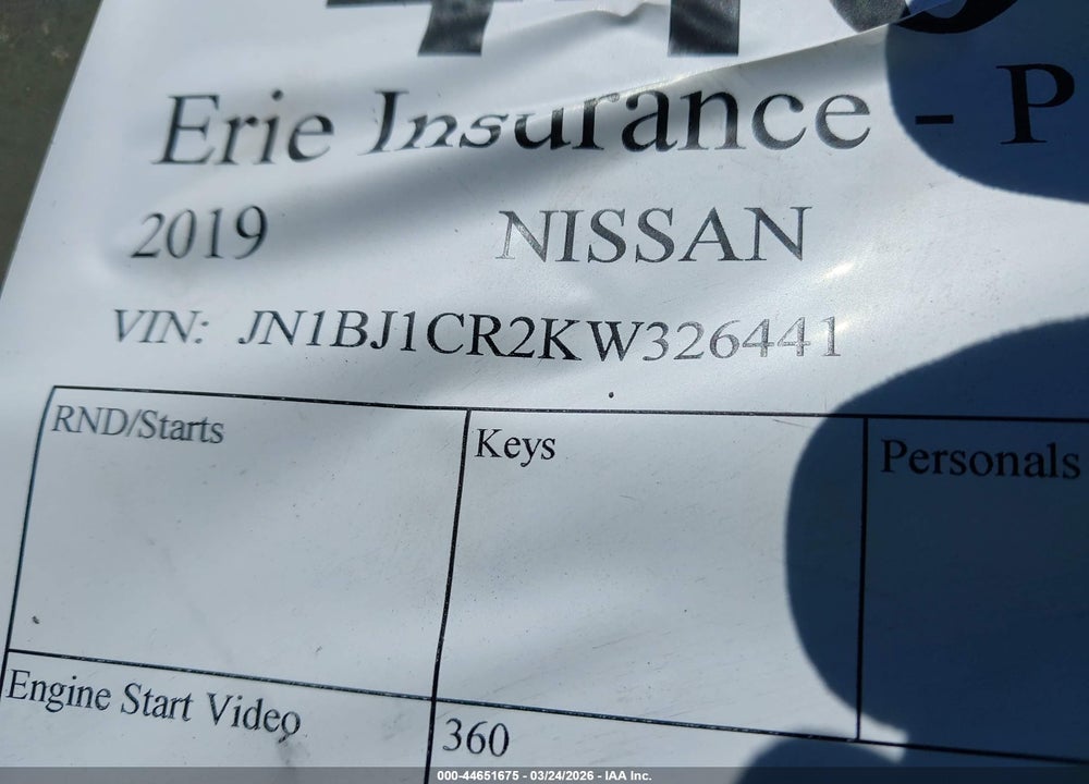 2019 NISSAN ROGUE SPORT SL VIN: JN1BJ1CR2KW326441