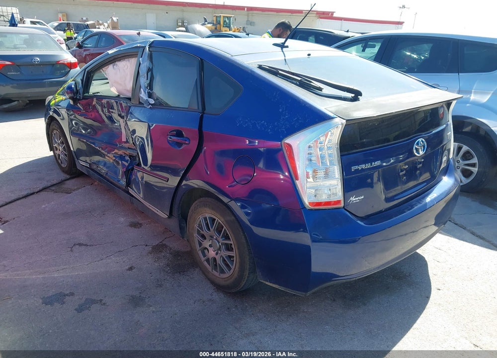2011 TOYOTA PRIUS THREE VIN: JTDKN3DU3B1451882