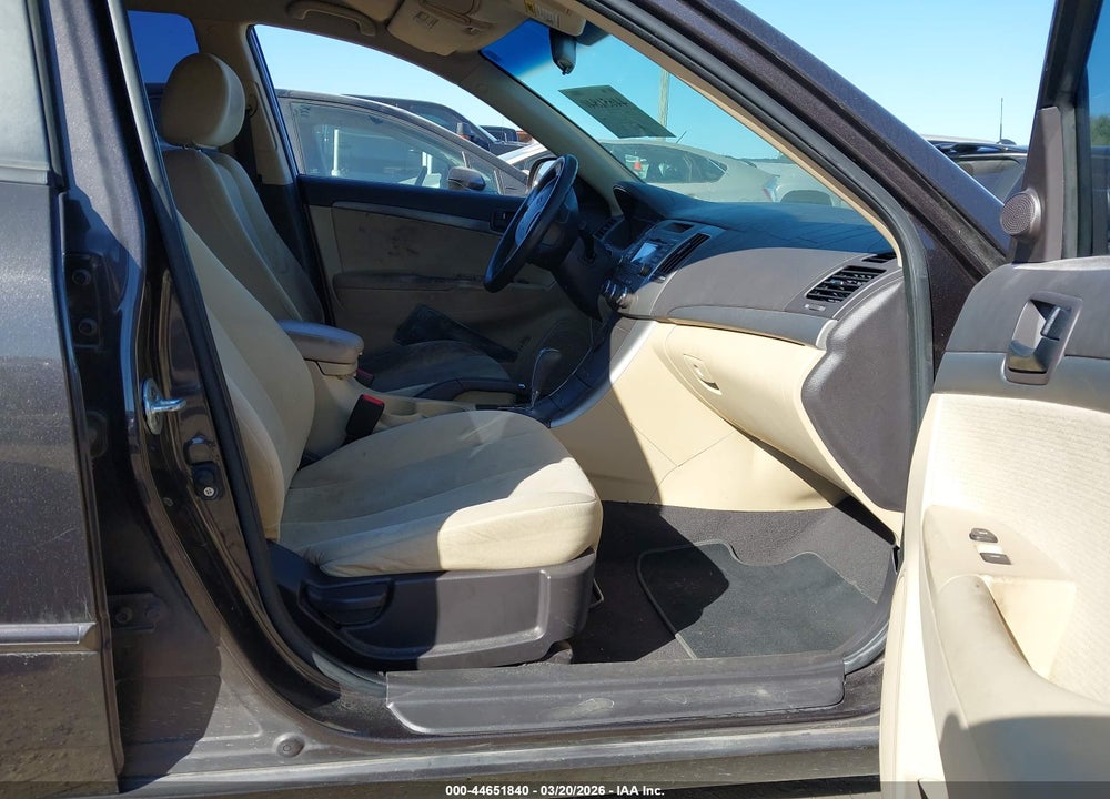 2009 HYUNDAI SONATA GLS VIN: 5NPET46C19H529494
