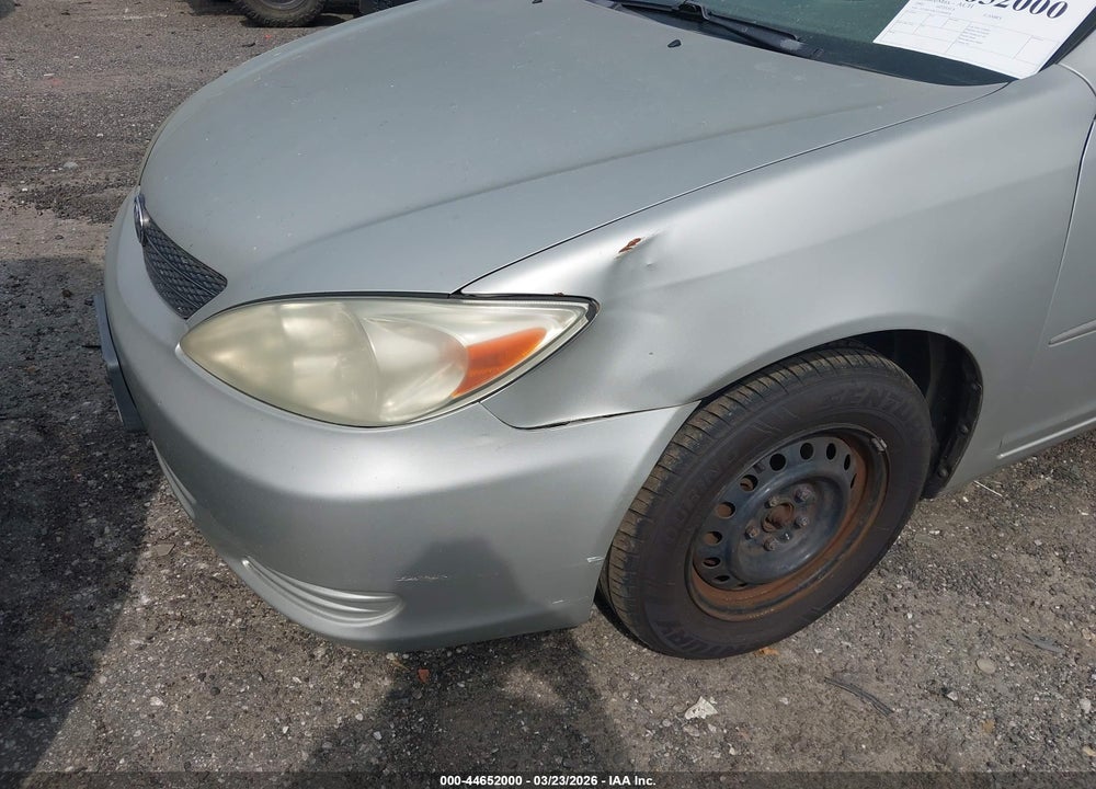 2002 TOYOTA CAMRY LE VIN: 4T1BE32K52U604838