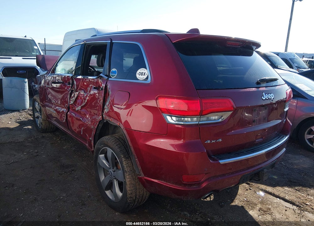 2014 JEEP GRAND CHEROKEE OVERLAND VIN: 1C4RJFCG8EC474378