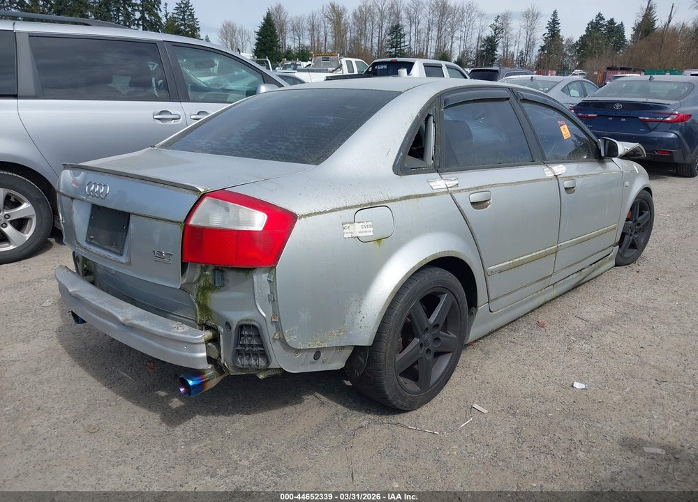 2002 AUDI A4 1.8T VIN: WAULC68E52A313482