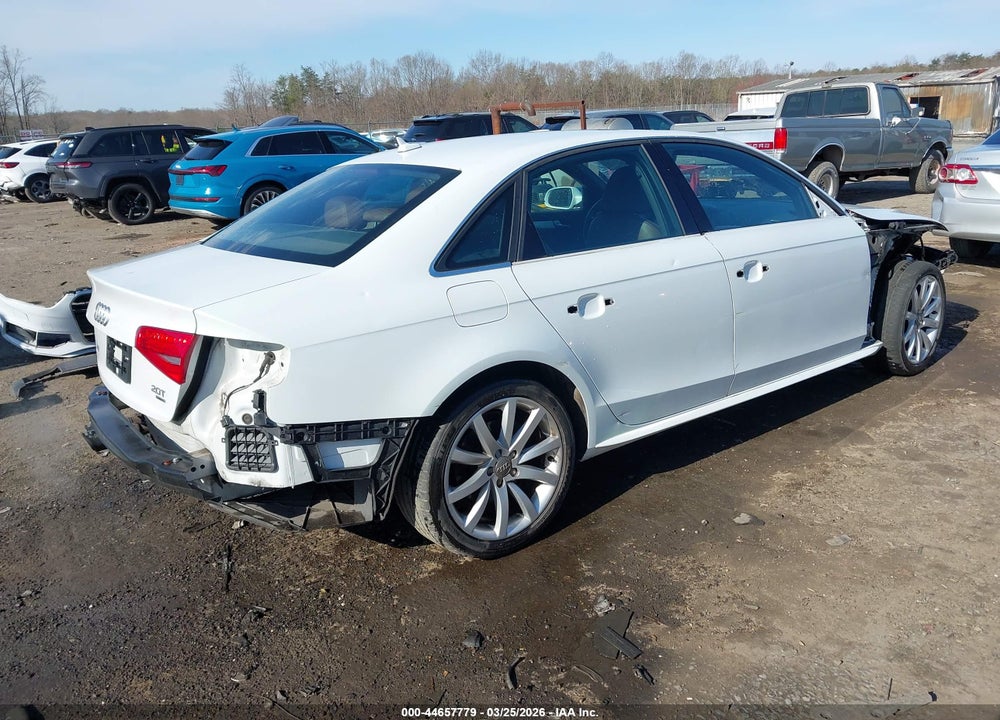 2014 AUDI A4 2.0T PREMIUM VIN: WAUBFAFL4EN040877