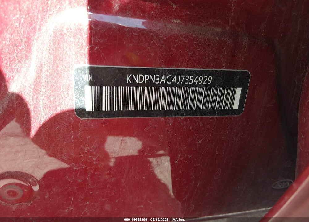 2018 KIA SPORTAGE EX VIN: KNDPN3AC4J7354929