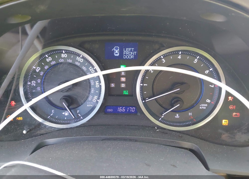2013 LEXUS IS 250 VIN: JTHBF5C2XD5192388