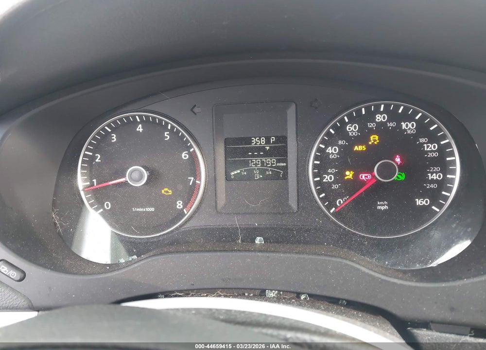 2013 VOLKSWAGEN JETTA 2.5L SE VIN: 3VWDX7AJ6DM363836