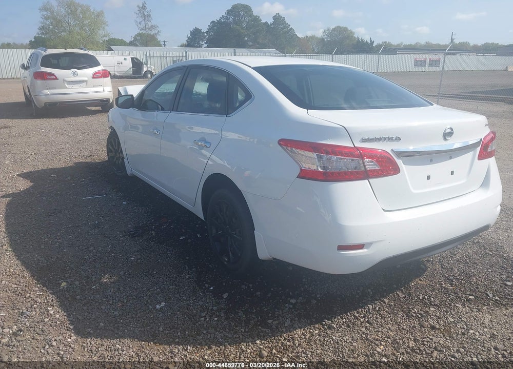 2015 NISSAN SENTRA S VIN: 3N1AB7APXFY297833