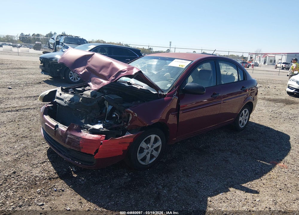 2008 HYUNDAI ACCENT GLS VIN: KMHCN46C38U276308