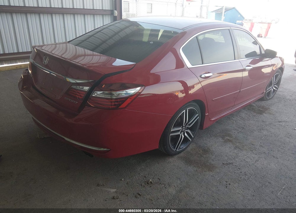2016 HONDA ACCORD SPORT VIN: 1HGCR2F55GA077289