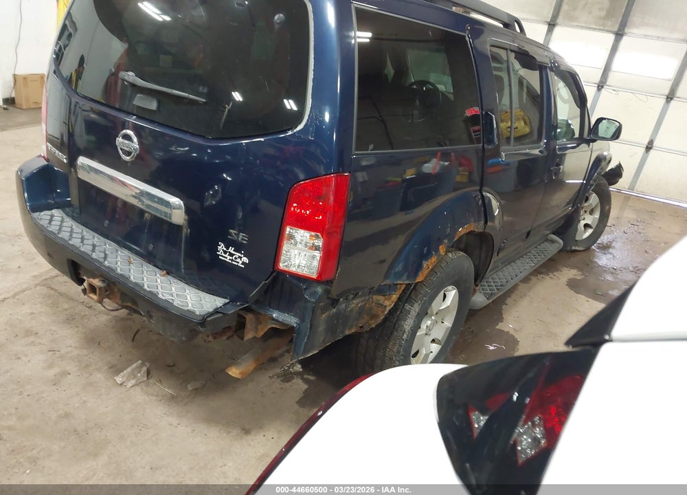 2007 NISSAN PATHFINDER SE VIN: 5N1AR18W67C600406
