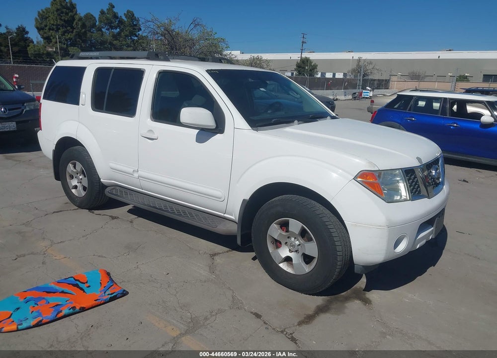 2006 NISSAN PATHFINDER SE VIN: 5N1AR18W76C623093