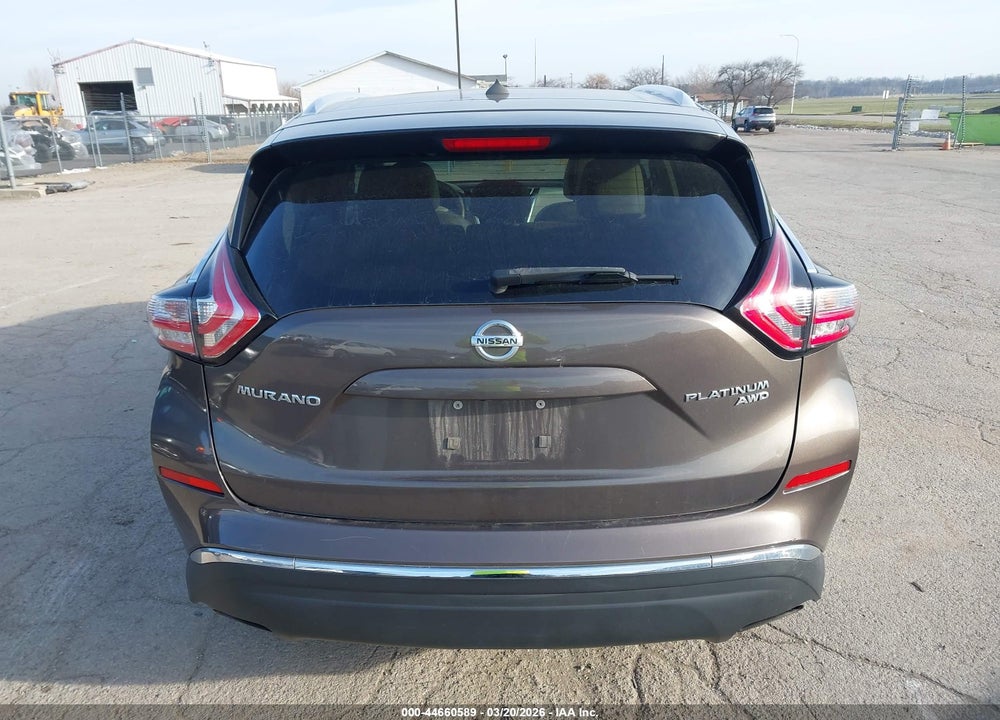 2015 NISSAN MURANO PLATINUM VIN: 5N1AZ2MH5FN287445