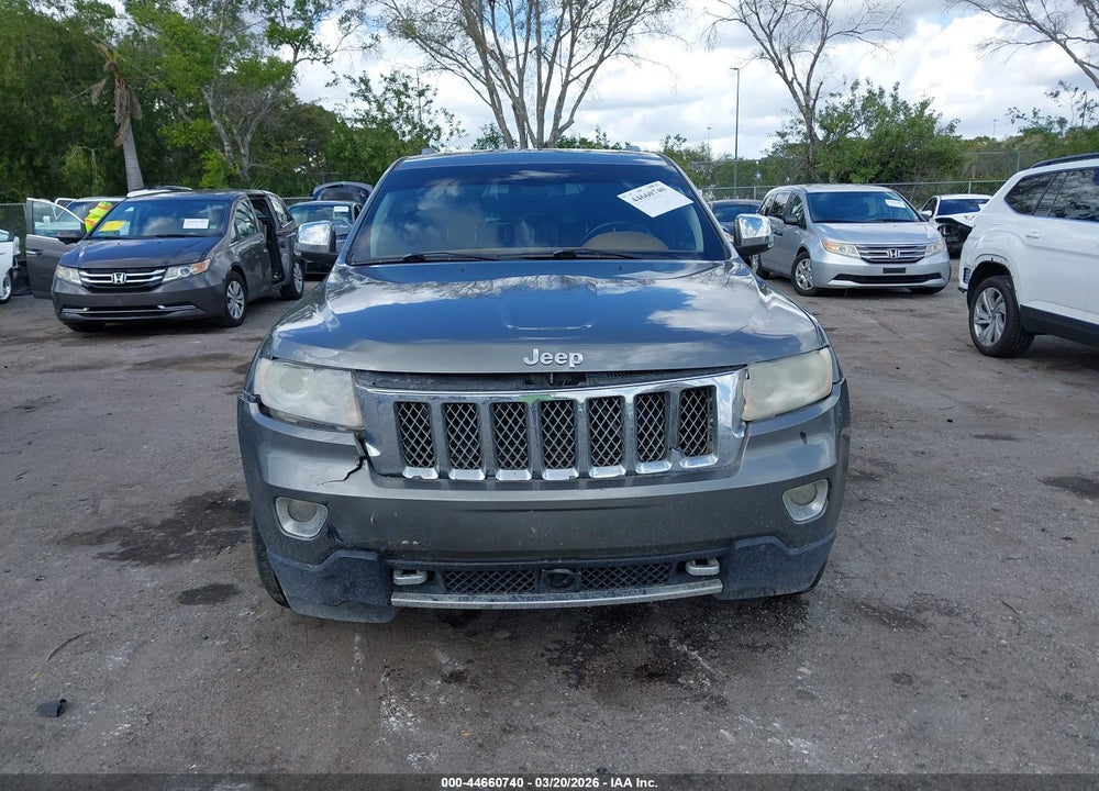 2012 JEEP GRAND CHEROKEE OVERLAND VIN: 1C4RJECT0CC277483