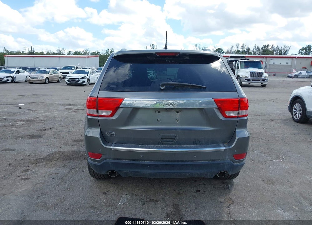 2012 JEEP GRAND CHEROKEE OVERLAND VIN: 1C4RJECT0CC277483