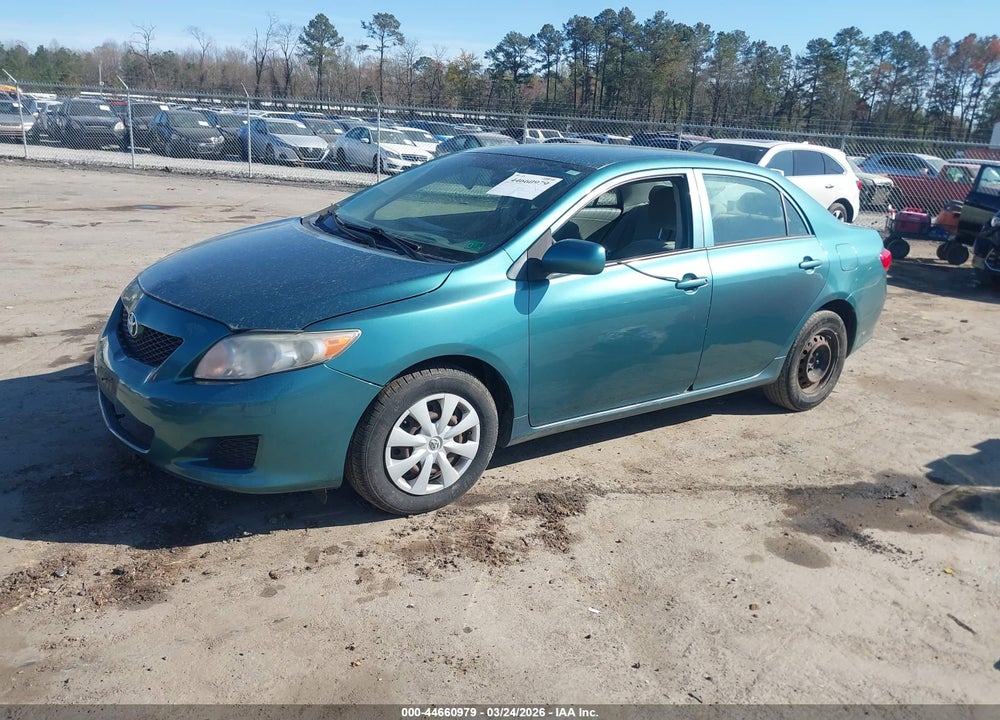 2009 TOYOTA COROLLA LE VIN: 2T1BU40EX9C087117