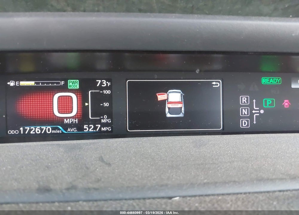 2017 TOYOTA PRIUS TWO VIN: JTDKBRFUXH3544971