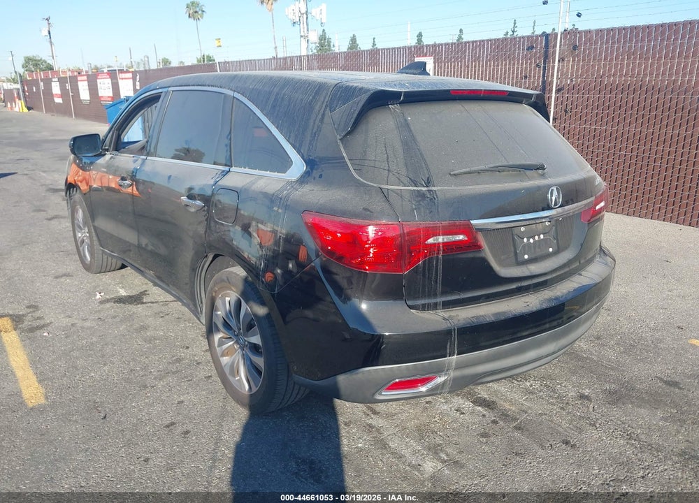 2014 ACURA MDX TECHNOLOGY PACKAGE VIN: 5FRYD3H45EB001085