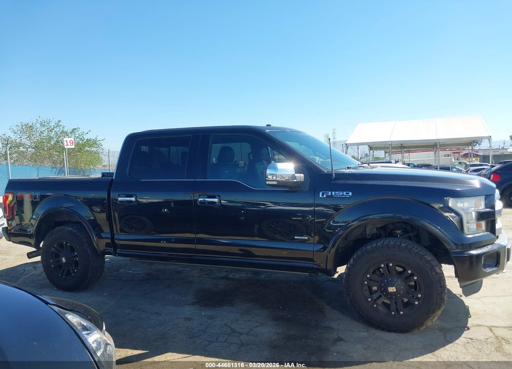2015 FORD F-150 PLATINUM VIN: 1FTEW1EG0FFC15254