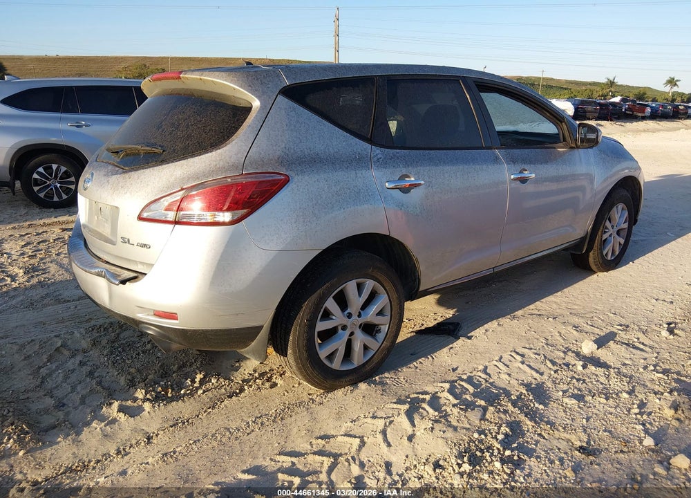 2012 NISSAN MURANO S VIN: JN8AZ1MW4CW215823