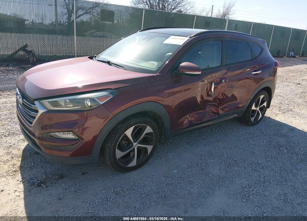 2016 HYUNDAI TUCSON LIMITED VIN: KM8J33A28GU097881
