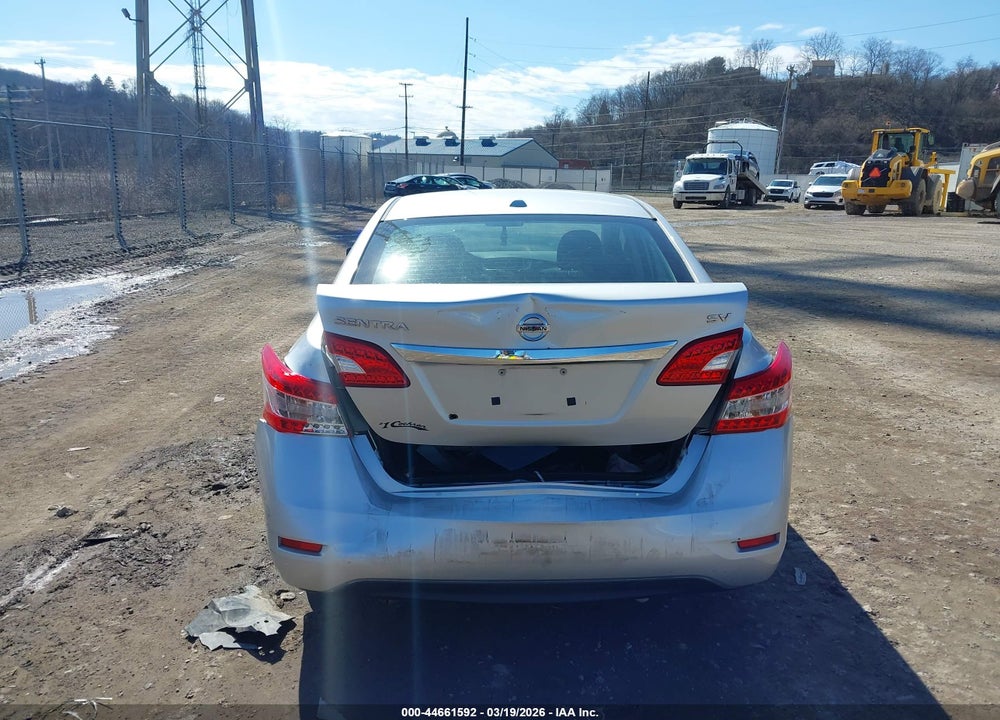 2015 NISSAN SENTRA SV VIN: 3N1AB7AP0FY365010