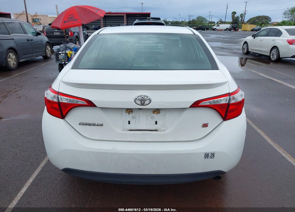 2015 TOYOTA COROLLA S/S PLUS/S PREMIUM VIN: 5YFBURHE5FP267876