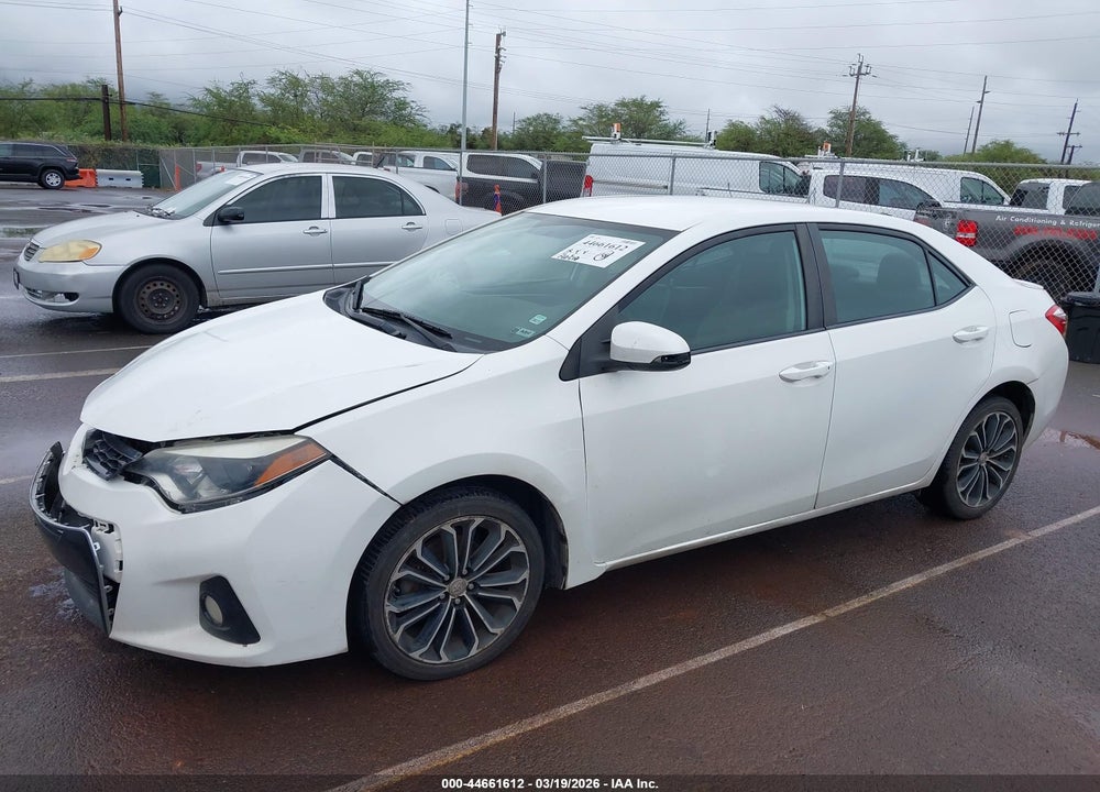 2015 TOYOTA COROLLA S/S PLUS/S PREMIUM VIN: 5YFBURHE5FP267876