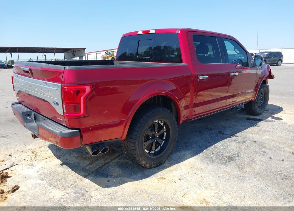 2016 FORD F-150 PLATINUM VIN: 1FTEW1EF4GFB43841