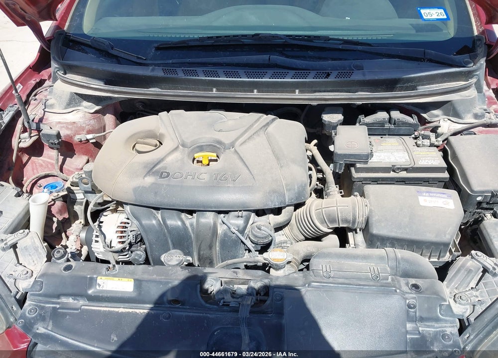 2011 HYUNDAI ELANTRA LIMITED (ULSAN PLANT) VIN: KMHDH4AE7BU169953