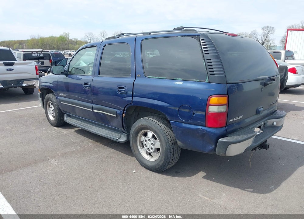 2001 CHEVROLET TAHOE LT VIN: 1GNEK13T71J307082