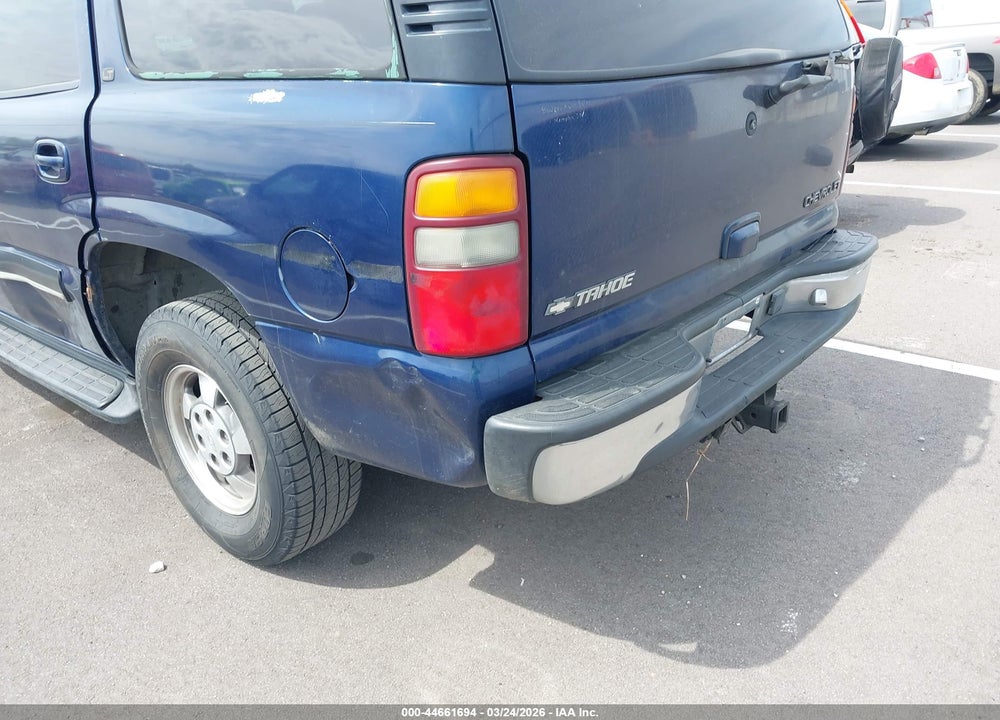 2001 CHEVROLET TAHOE LT VIN: 1GNEK13T71J307082