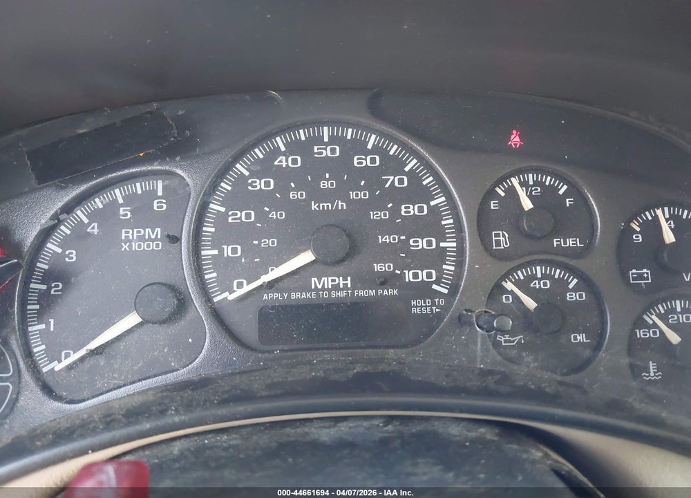 2001 CHEVROLET TAHOE LT VIN: 1GNEK13T71J307082