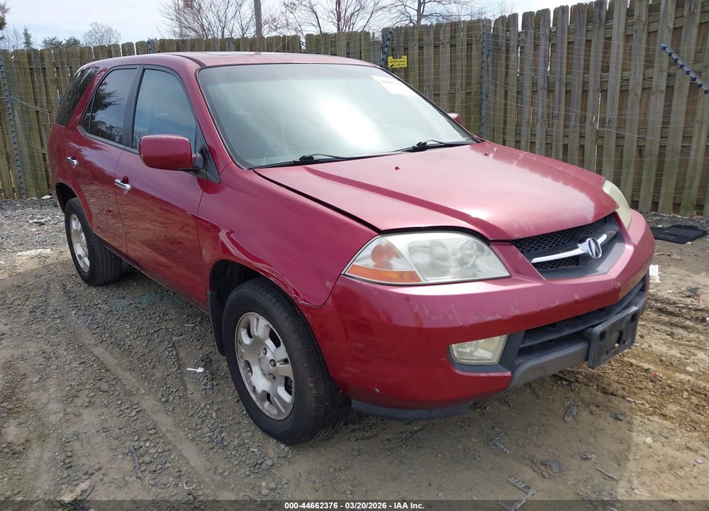 2002 ACURA MDX VIN: 2HNYD18262H543445