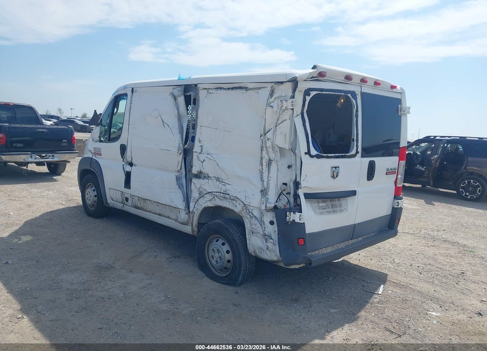 2017 RAM PROMASTER 1500 LOW ROOF 118 WB VIN: 3C6TRVNG2HE541860