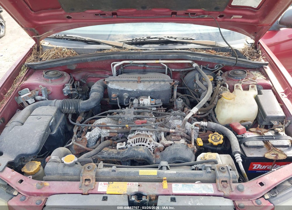2004 SUBARU FORESTER 2.5XS VIN: JF1SG65644H709323