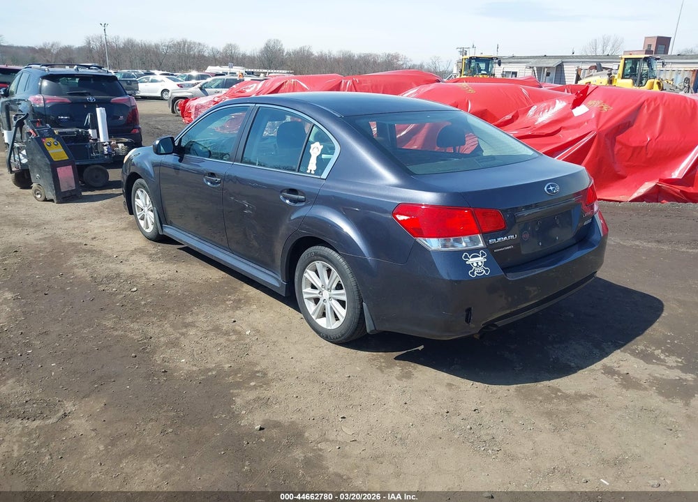2011 SUBARU LEGACY 2.5I PREMIUM VIN: 4S3BMBB61B3214832