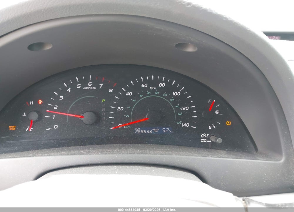 2007 TOYOTA CAMRY LE VIN: 4T1BE46K87U698723
