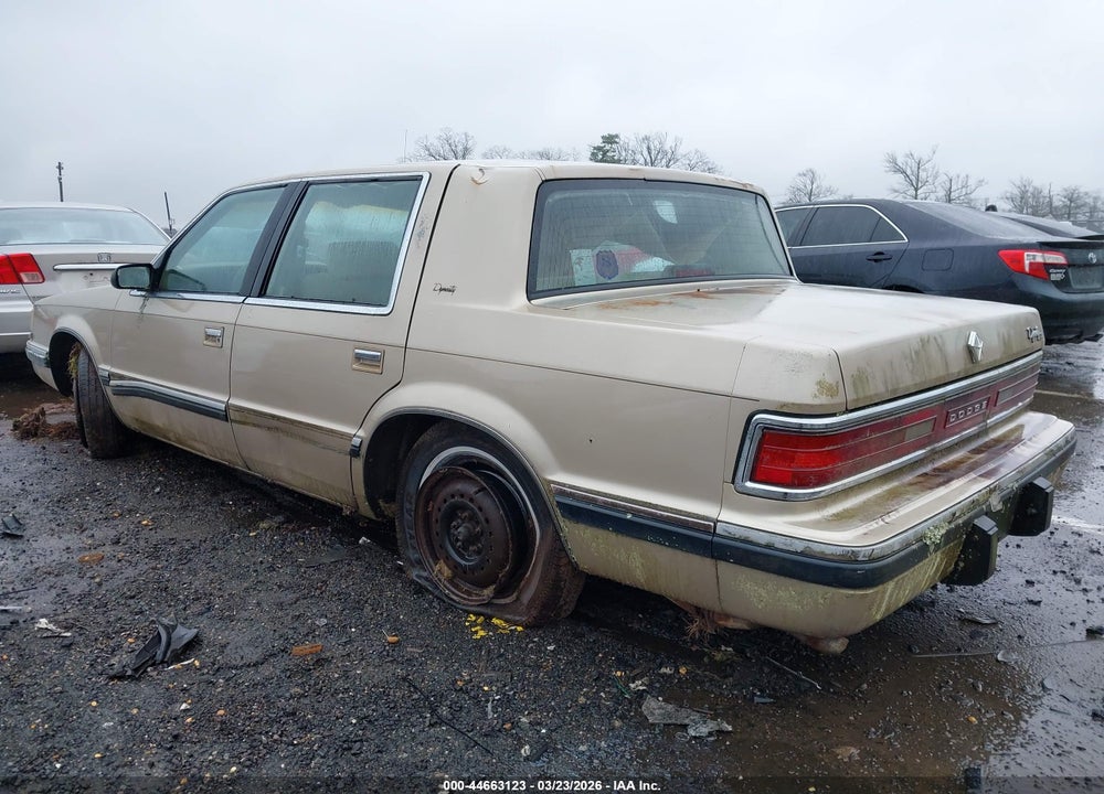 1991 DODGE DYNASTY LE VIN: 1B3XC56R5MD124466