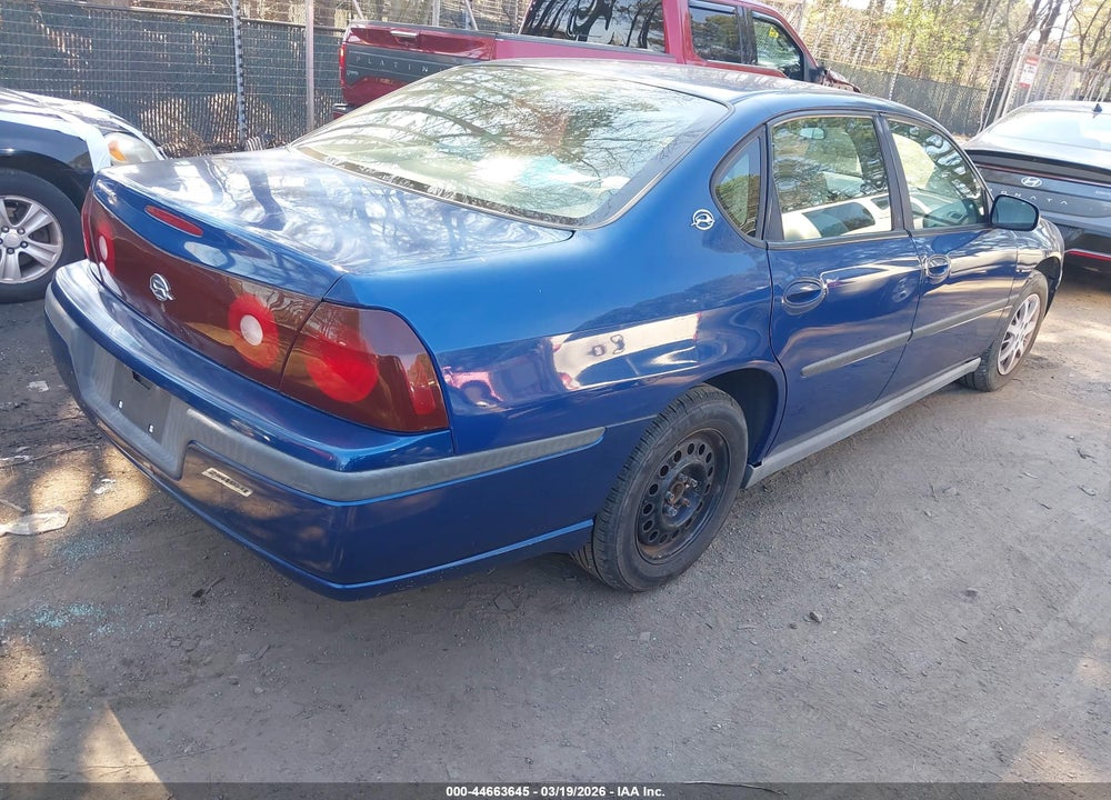 2003 CHEVROLET IMPALA VIN: 2G1WF52E839295656