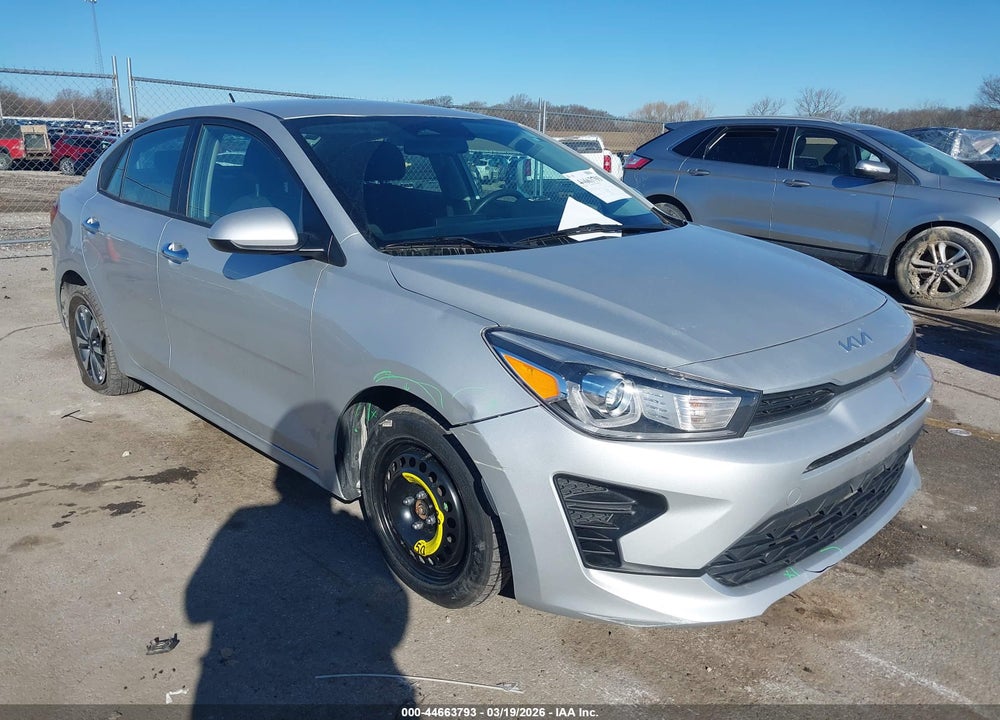 2022 KIA RIO S VIN: 3KPA24AD4NE462101