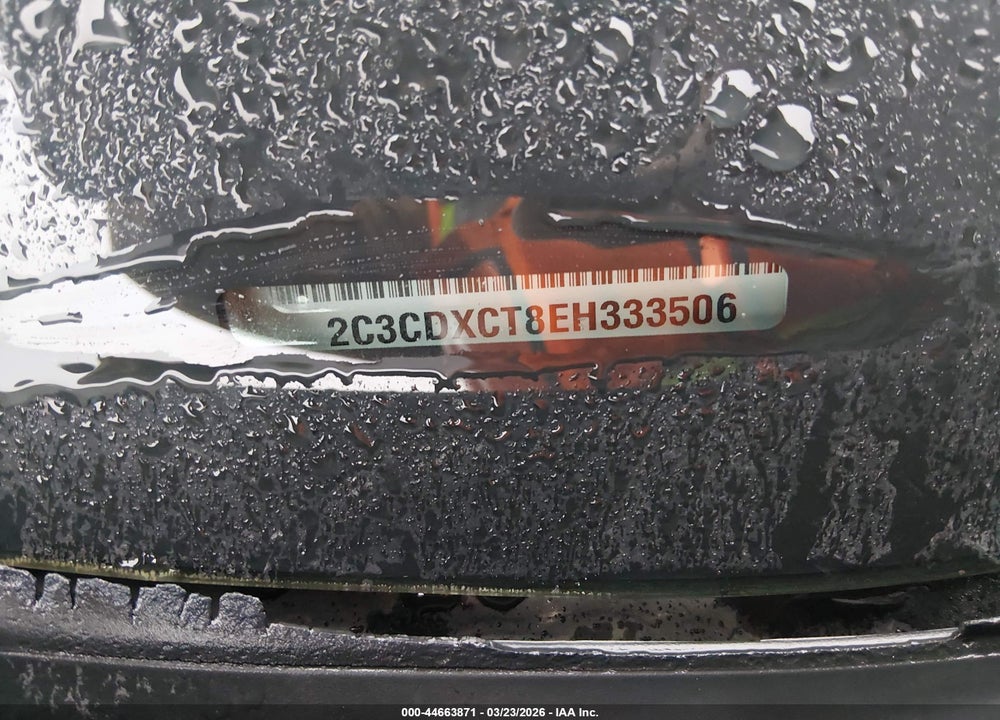 2014 DODGE CHARGER R/T MAX VIN: 2C3CDXCT8EH333506
