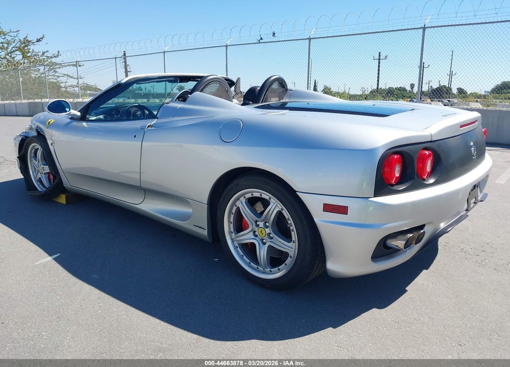 2003 FERRARI 360 MODENA SPIDER VIN: ZFFYT53A730130598