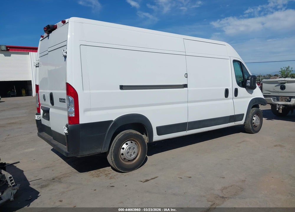 2023 RAM PROMASTER 2500 HIGH ROOF 159 WB VIN: 3C6LRVDG4PE567845