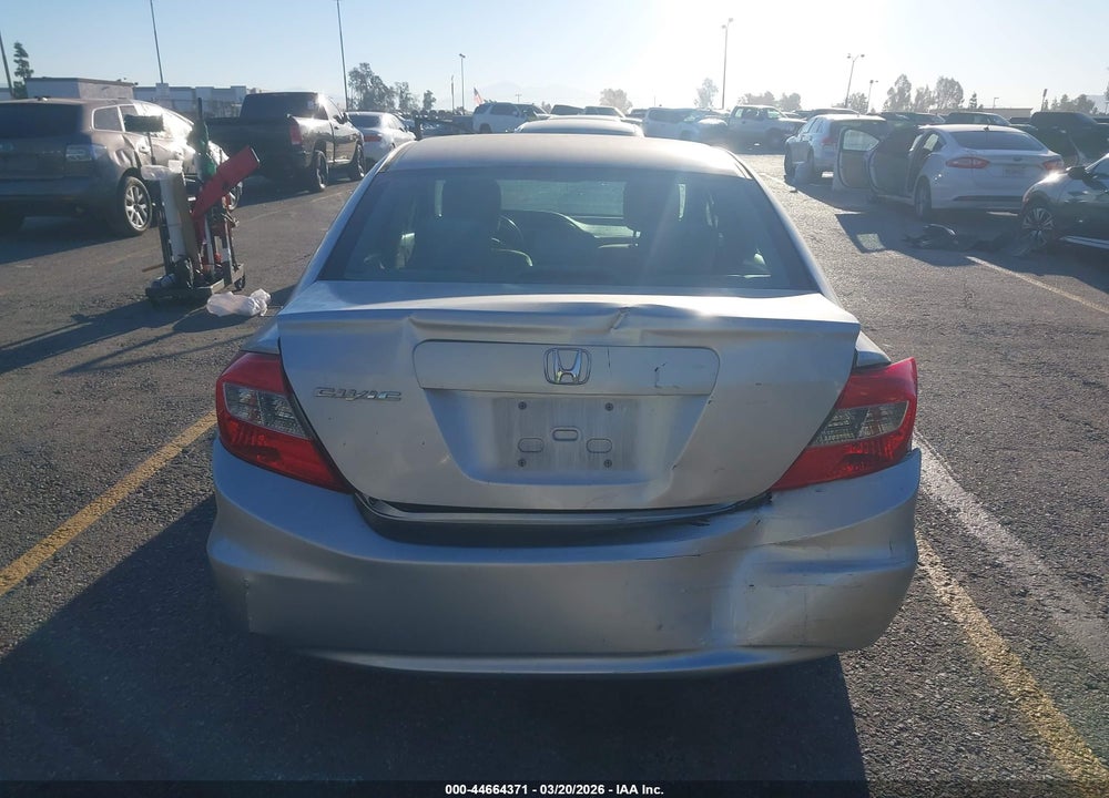 2012 HONDA CIVIC LX VIN: 19XFB2F5XCE310851